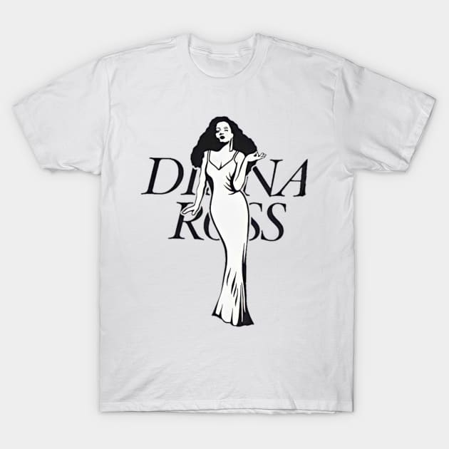 Diana Ross T-Shirt by Background wallpapers 